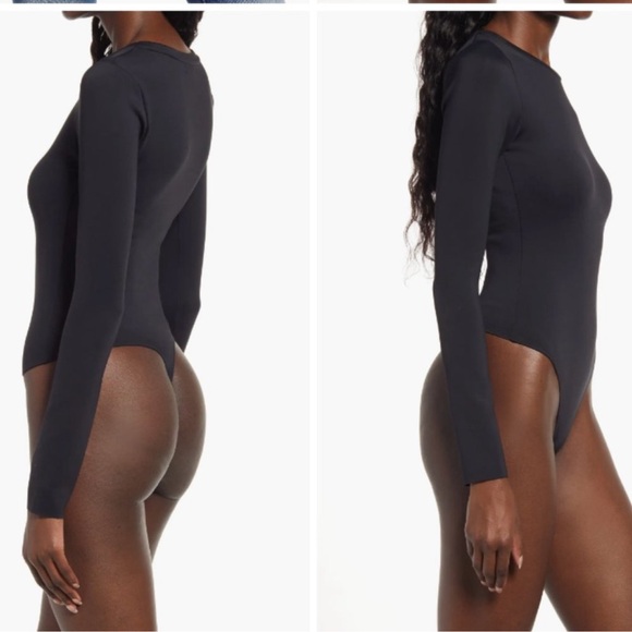 NWT Good American Compression Scuba Long Sleeve Crewneck Bodysuit Sz 3X - Picture 4 of 16